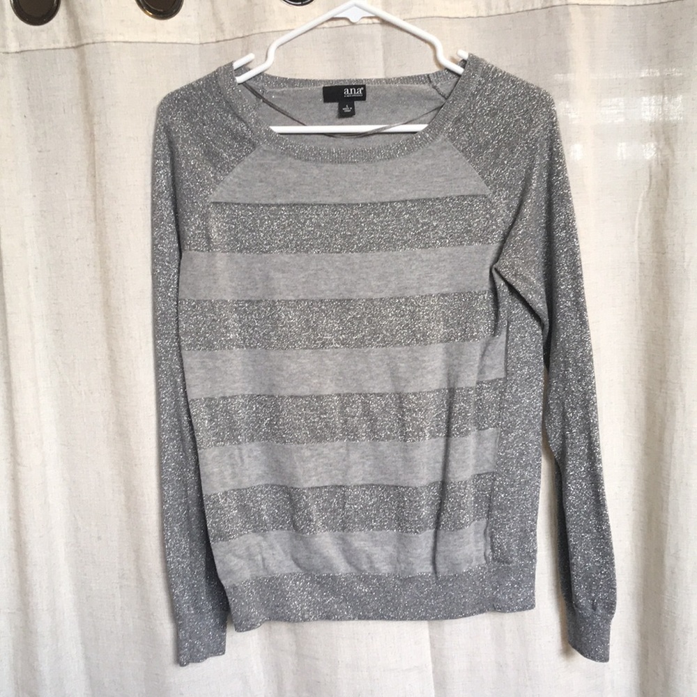 Sparkly gray/silver lightweight sweater